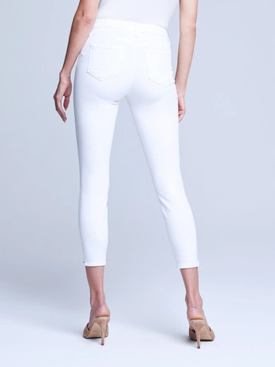 L Agence Margot High Rise Skinny Denim Jeans In White In Blanc