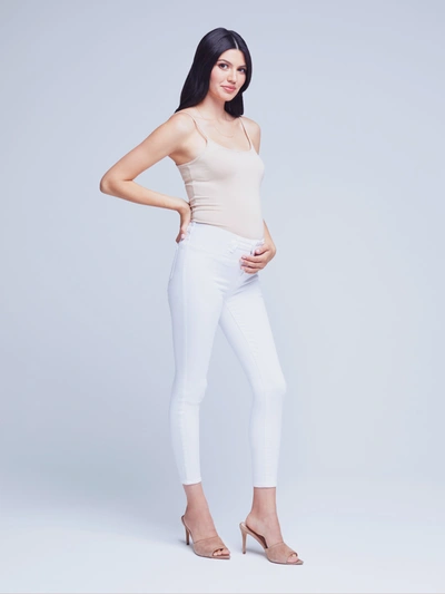 Shop L Agence Margot Maternity Jean In Blanc