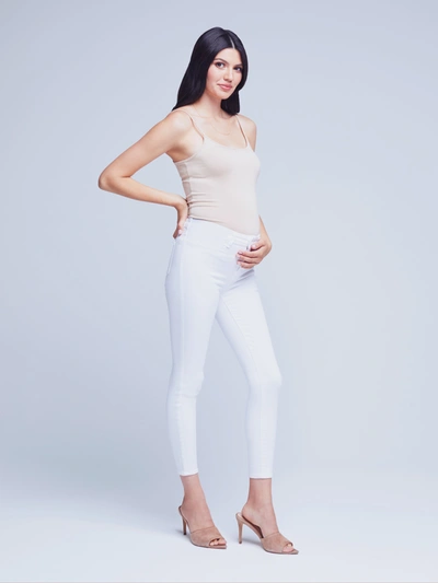 L Agence Margot Maternity Jean In Blanc