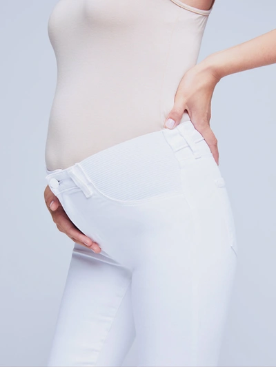 L Agence Margot Maternity Jean In Blanc