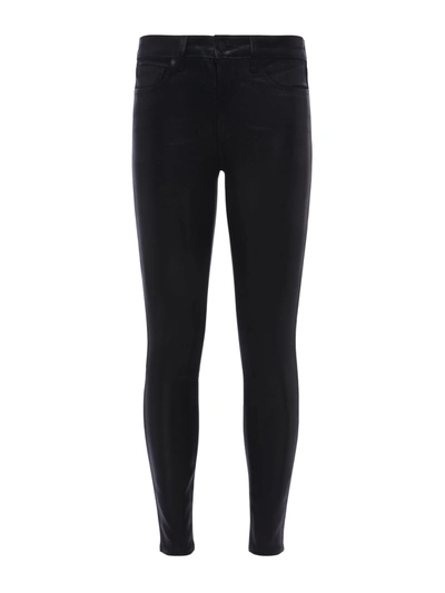 Shop L Agence Marguerite Coated Jean In Black Coated