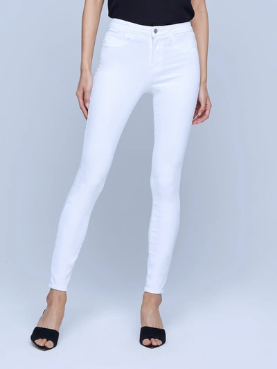 L Agence Margot High-rise Skinny Jean In Blanc In Blanc