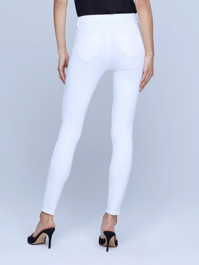 L Agence Margot High-rise Skinny Jean In Blanc In Blanc