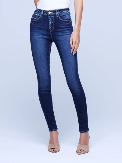 L Agence Margot High-rise Skinny Jeans In Columbia