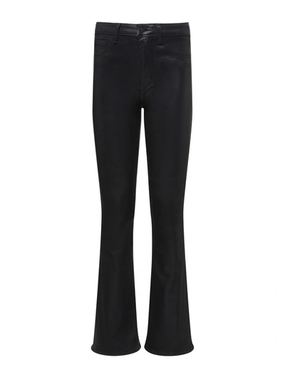 Shop L Agence Marty Coated Jean In Noir Coated
