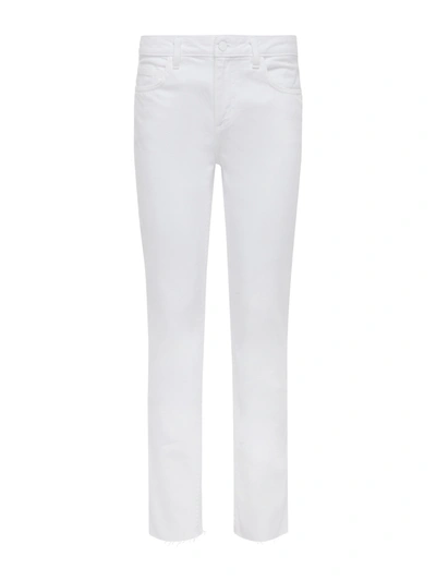 L Agence Ruth High-rise Straight-leg Jeans In Blanc