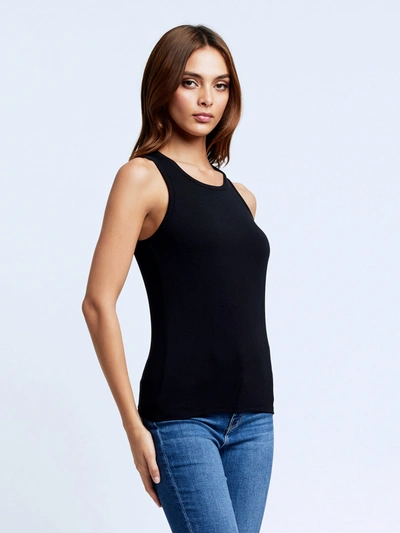 Shop L Agence Nia Ribbed Tank In Black