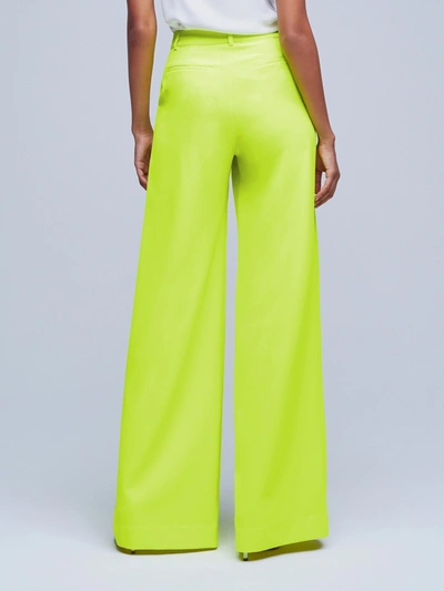 Shop L Agence Pilar Pant In Chartreuse