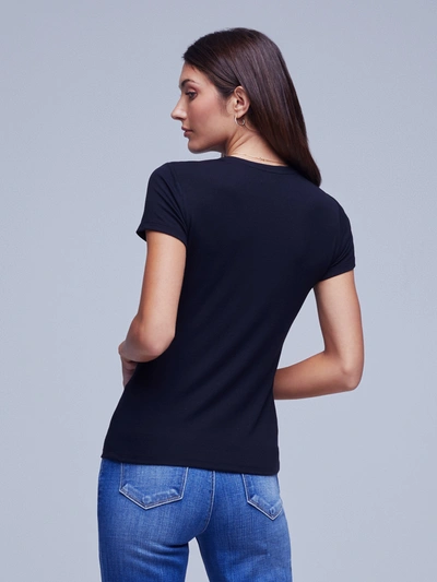 L'agence Ressi Crew Neck T-shirt In Black