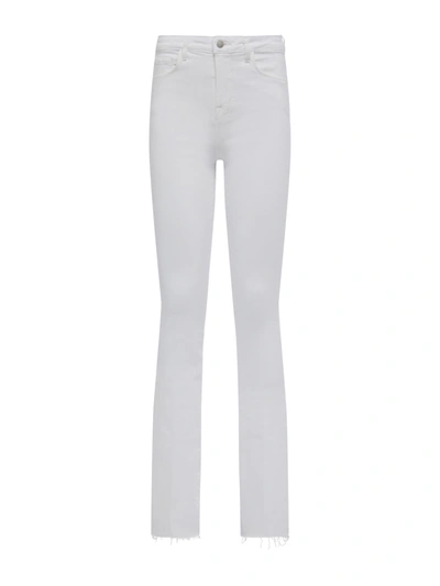 Shop L Agence Ruth Straight-leg Jean In Blanc