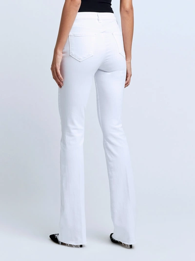 Shop L Agence Ruth Straight-leg Jean In Blanc