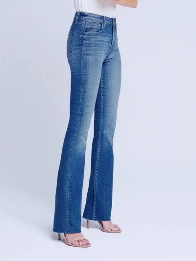 L Agence Kendra High Rise Crop Flare Jean In Alamo In Beringer