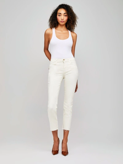 L Agence Sada Jean In Vintage White