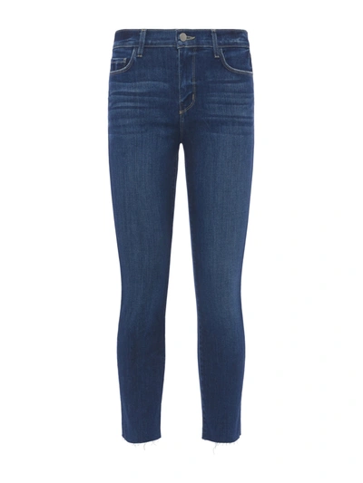 Shop L Agence Sada Slim-leg Cropped Jean In Laredo
