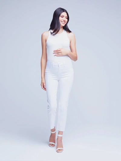 Shop L Agence Sada Maternity Jean In Blanc