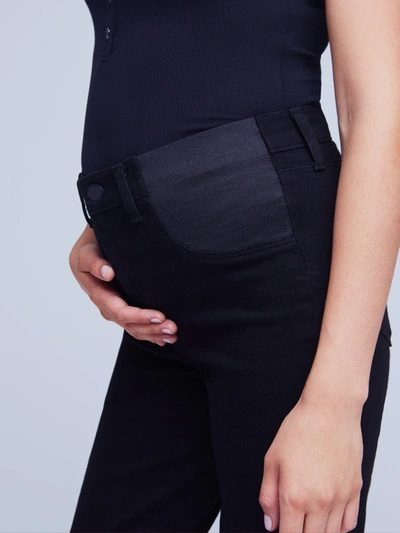 Shop L Agence Selma Maternity Jean In Noir