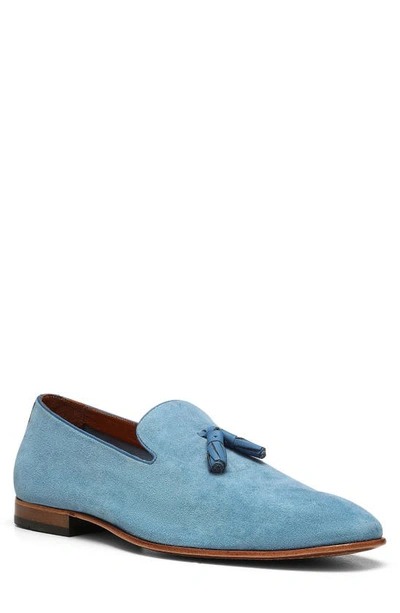 Shop Donald Pliner Tassel Loafer In Pale Blue