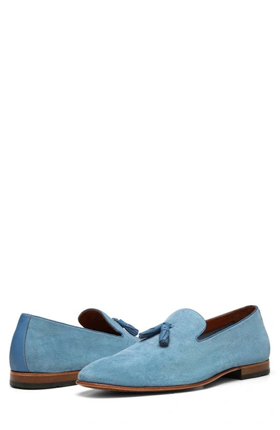 Shop Donald Pliner Tassel Loafer In Pale Blue