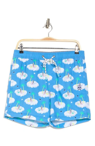 Party Pants Cold Chillin' Swim Trunks In Blue