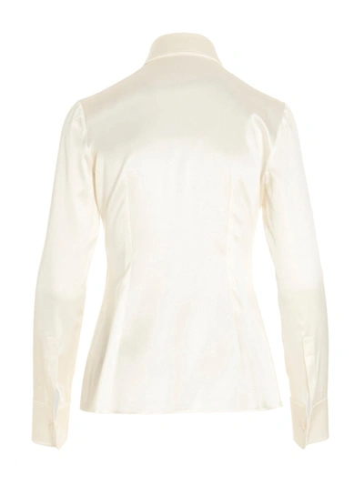 Shop Dolce & Gabbana Satin Shirt In White