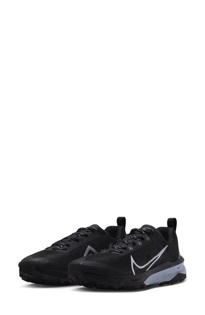 Shop Nike React Terra Kiger 9 Running Shoe In Black/ Silver/ Cool Grey
