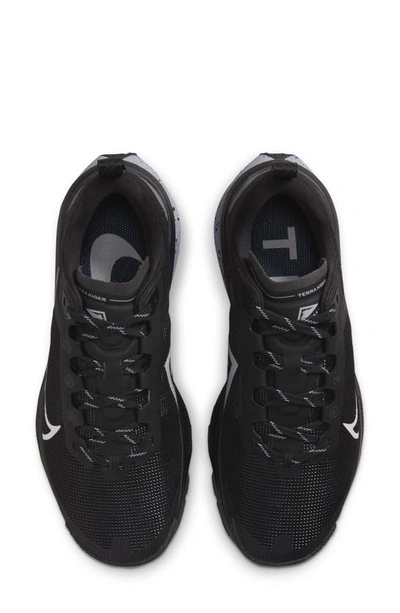 Shop Nike React Terra Kiger 9 Running Shoe In Black/ Silver/ Cool Grey
