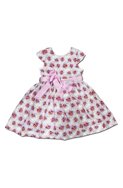 Shop Joe-ella Kids' Valerie Tie Waist Dress In Pink