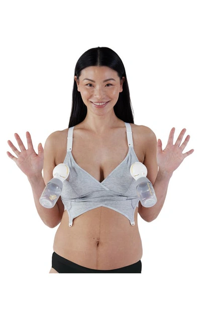 Bravado Designs Original Organic Cotton Blend Pumping & Nursing Bra In Dove Heather