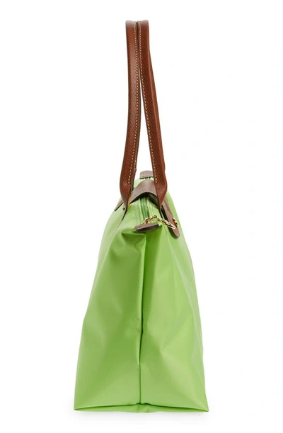 Longchamp Medium Le Pliage Nylon Shoulder Tote In Green