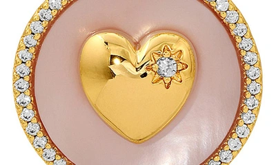 Shop Joy Dravecky Lover Stone Pendant Necklace In Pink Shell/ Gold