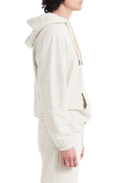 Shop Buck Mason Brushed Loopback Terry Hoodie In Natural