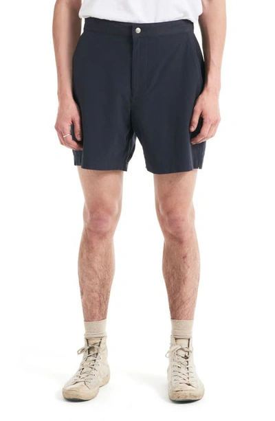 Shop Buck Mason Deck Hybrid Shorts In Dark Navy