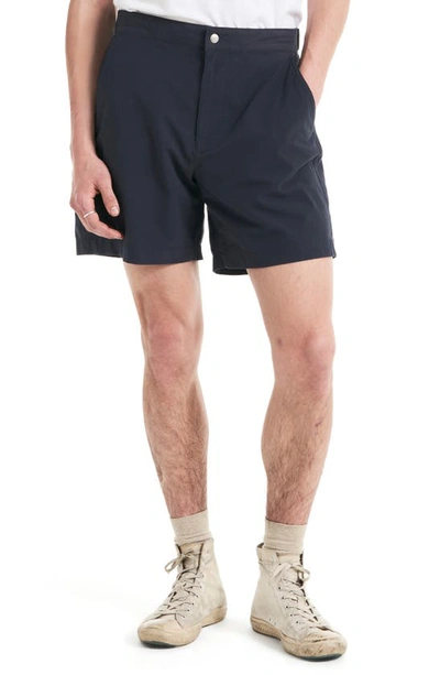 Shop Buck Mason Deck Hybrid Shorts In Dark Navy