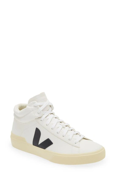 Shop Veja Minotaur High Top Sneaker In Extra-white Black Butter