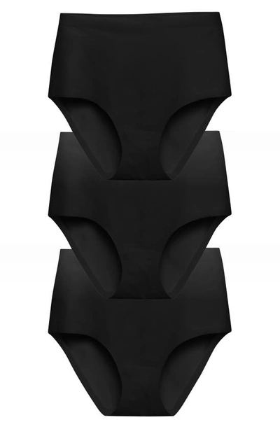 Shop Eby Assorted 3-pack High Waist Panties In Black