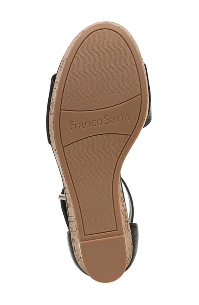 Shop Franco Sarto Clemens Espadrille Wedge Sandal In Black