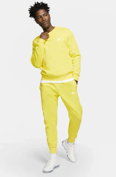 Shop Nike Sportswear Club Pocket Fleece Joggers In Opti Yellow/yellow/ White