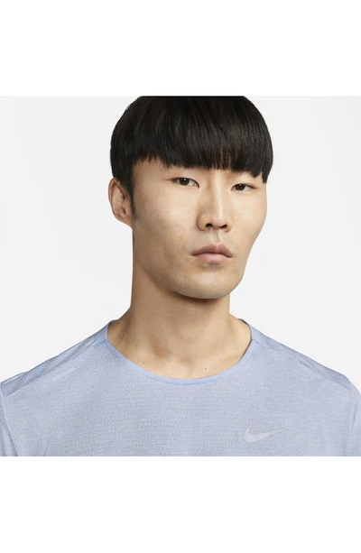 Shop Nike Dri-fit 365 Running T-shirt In Cobalt Bliss/heather