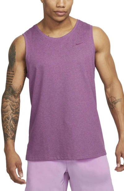 Shop Nike Dri-fit Primary Training Tank In Rosewood/ Heather/ Rosewood