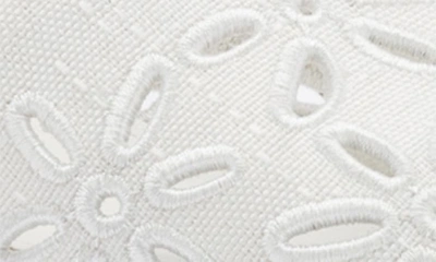 Shop Larroude Brigitte Flower Embroidered Mule In White