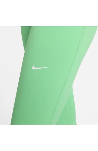 Shop Nike Pro 365 High Waist 7/8 Leggings In Spring Green/ White