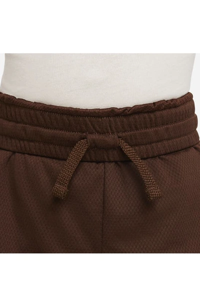Shop Nike Kids' Dri-fit Dna B-ball Shorts In Cacao Wow/ Coconut Milk
