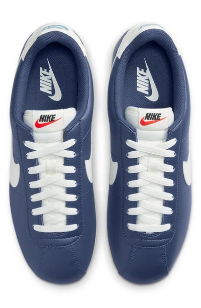 Shop Nike Cortez Sneaker In Midnight Navy/ Sail/ Aqua