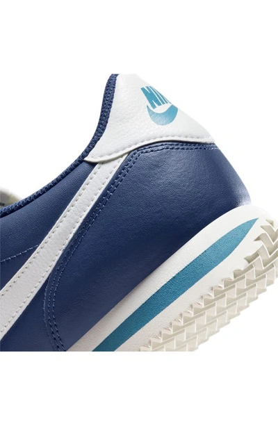 Shop Nike Cortez Sneaker In Midnight Navy/ Sail/ Aqua