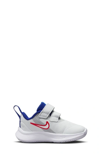 Shop Nike Star Runner 3 Sneaker In Platinum/ Crimson/ Blue/ White