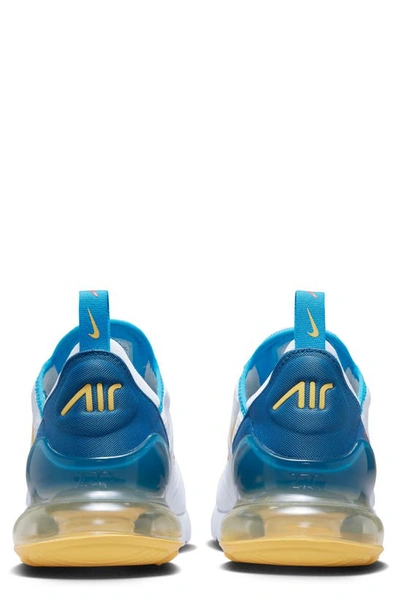 Shop Nike Air Max 270 Sneaker In White/ Citron Pulse/ Blue