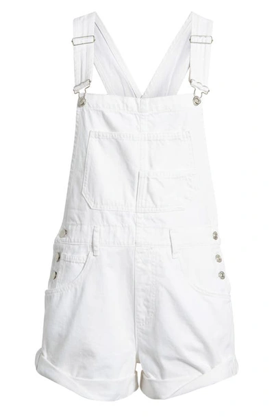 Shop Free People Ziggy Shortalls In Optic White