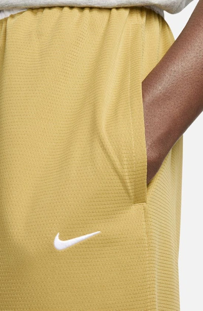Shop Nike Dri-fit Dna Mesh Shorts In Wheat Gold/ White