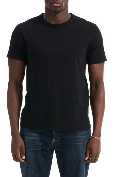 Shop Buck Mason Cotton Slub T-shirt In Black