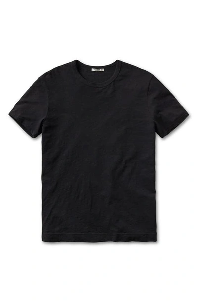 Shop Buck Mason Cotton Slub T-shirt In Black